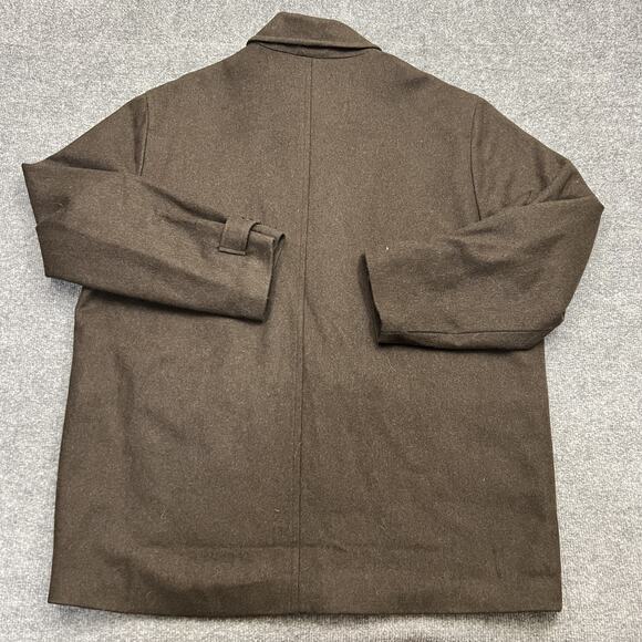 Eddie Bauer Jacket Mens XL Brown Wool Blend Insulated Quilted Lined Coat Outdoor - Picture 2 of 8